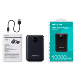 Cargador Portátil Adata Power Bank C10022, 10.000mAh, Negro image