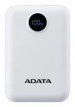 Cargador Portátil Adata Power Bank C10022, 10.000mAh, Blanco