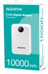 Cargador Portátil Adata Power Bank C10022, 10.000mAh, Blanco image