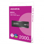 Memoria USB Adata SC610, 2 TB, USB-A 3.1, Lectura 550MB/s, Escritura 500MB/s, Negro image