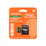 Memoria Flash Adata UD256GUI3V30A2SP-RA1, 256GB MicroSDXC UHS-I Clase 10, con Adaptador  image