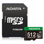 Memoria Flash Adata Speed Plus, 512GB MicroSDXC UHS-I Clase 10, con Adaptador  image