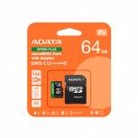 Memoria Flash Adata Speed Plus, 64GB MicroSDXC UHS-I Clase 10, con Adaptador  image