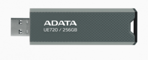 Memoria USB Adata UE720, 256GB, USB-A 3.2 Gen 1, Lectura 550MB/s, Escritura 450MB/s, Gris