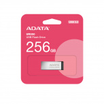 Memoria USB Adata UR350, 256GB, USB-A 3.0, Lectura 100MB/s, Negro/Plata image