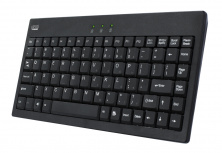 Teclado Adesso AKB-110B, Alámbrico, USB + PS/2, Negro (Inglés)