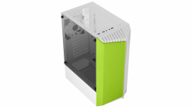 Gabinete Aerocool Bionic G V2 con Ventana de Cristal Templado, Midi-Tower, ATX/Micro ATX/Mini-ITX, USB 2.0/3.0, sin Fuente, 1 Ventilador Instalado, Verde/Gris Claro - Imagen adicional 10