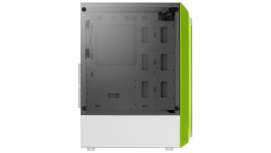 Gabinete Aerocool Bionic G V2 con Ventana de Cristal Templado, Midi-Tower, ATX/Micro ATX/Mini-ITX, USB 2.0/3.0, sin Fuente, 1 Ventilador Instalado, Verde/Gris Claro - Imagen adicional 2