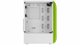 Gabinete Aerocool Bionic G V2 con Ventana de Cristal Templado, Midi-Tower, ATX/Micro ATX/Mini-ITX, USB 2.0/3.0, sin Fuente, 1 Ventilador Instalado, Verde/Gris Claro - Imagen adicional 3