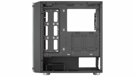 Gabinete AeroCool Skribble con Ventana ARGB, Midi-Tower, ATX/Micro-ATX/Mini-ITX, USB 3.0, sin Fuente, 3 Ventiladores RGB Instalados, Negro - Imagen adicional 4