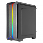 Gabinete Aerocool Skyline, Midi-Tower, ATX/Micro-ATX/Mini-ITX, USB 2.0/3.0, sin Fuente, 1 Ventilador Instalado, Negro - Imagen adicional 4
