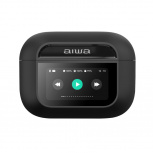Aiwa Audífonos Intrauriculares con Micrófono AWTWSGPRO, Inalámbrico, Bluetooth, Cancelación de Ruido, Negro