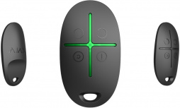 AJAX Control Remoto de 4 Botones SpaceControl, Negro, Compatible Android/iOS