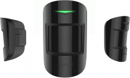 AJAX Sensor de Movimiento PIR CombiProtect, Inalámbrico, hasta 12 Metros, Negro