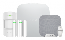 Ajax Kit Sistema de Alarma HUB2(4G)-HOMESIREN, Alámbrico/Inalámbrico, 100 Zonas de Alarma, 1 Sensor de Movimiento, 2 Sensores Puerta/Ventana, con Panel de Control