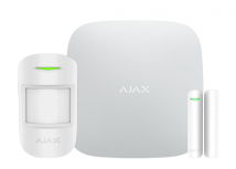 Ajax Kit Sistema de Alarma HUB2 Plus, Inalámbrico, 200 Zonas de Alarma, 1 Sensor de Movimiento, 2 Sensores Puerta/Ventana, con Panel de Control