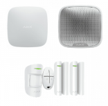 AJAX Kit Sistema de Alarma Residencial EXT, Inalámbrico, WiFi, Incluye Sensor de Movimiento/Detectores Ventana/Control Remoto/Sirena Exterior