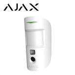 Ajax Sensor de Movimiento PIR de Montaje en Pared MOTIONCAM, Inalámbrico, Anti-Pet, hasta 12 Metros, Blanco