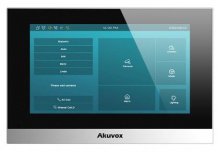 Akuvox Monitor Táctil para Videoportero C313W, 7", Alámbrico, Negro/Plata