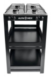 Alfa Parrilla de Gas 412-4, 4 Quemadores
