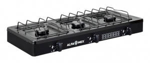 Alfa Parrilla de Gas 611-4, 3 Quemadores