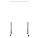 Alfra Pintarrón Móvil Doble Superficie Metálico, 150 x 110cm, Blanco