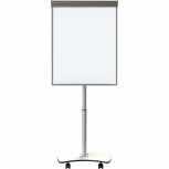 Alfra Pintarrón Metálico Borrado en Seco, 90 x 70cm, Blanco