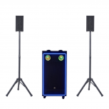 Alienpro Bafle Profesional Amplificado DJ PRO 1500, Bluetooth, Alámbrico/Inalámbrico, 1.500W RMS, USB, XLR, Negro