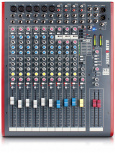 Allen & Heath Mezcladora ZED-12FX, 9 Canales, XLR, Negro/Rojo