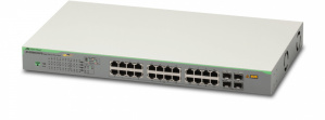 Switch Allied Telesis Gigabit Ethernet AT-GS950-28PS-V2-10, 24 Puertos PoE 10/100/1000Mbps + 4 Puertos SFP, 56 Gbps, 8000 Entradas - Administrable