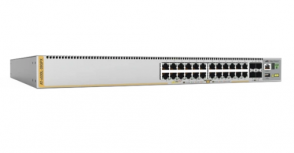 Switch Allied Telesis AT-X530L-28GPX-90, 24 Puertos Gigabit Ethernet 10/100/1000 24 x PoE+ 740W, 4 Puertos SFP+, 128 Gbit/s, 16000 Entradas, Administrado 