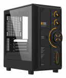 Gabinete Alseye RAMS 2.0, Midi-Tower, Micro-ATX/Mini-ITX, USB 3.0, sin Fuente, sin Ventiladores Instalados, Negro