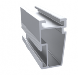 Perfil NetRail 4.80m, mill finish, Aluminio 6105-T6