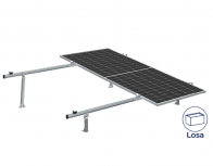 Aluminext Juego de Montaje para Panel Solar NXT-SM2I-20-1135, Inclinación de 10° - 20°, 1135mm - 160 km/h, Hasta 2 Paneles