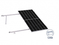 Aluminext Juego de Montaje para Panel Solar NXT-SM2I-20-1303, Inclinación de 10° - 20°, 1303mm - 160 km/h, Hasta 2 Paneles