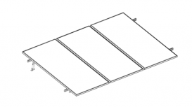 Aluminext Riel de Montaje para Panel Solar NXT-SM3I-30-1303, Aluminio