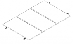 Aluminext Soporte de Montaje para Panel Solar NXT-SM3P-1135, Aluminio
