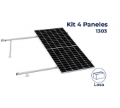 Aluminext Kit de Montaje para 4 Paneles NXT-SM4I-30-1303, 30°, 1303mm - 160km/h