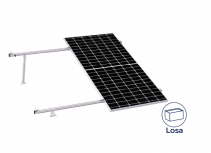 Aluminext Juego de Montaje para Panel Solar NXT-SM7I-20-1303, Inclinación de 10° - 20°, 1303mm - 160 km/h, Hasta 7 Paneles