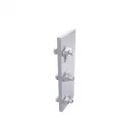 Aluminext Conector de Riel para Panel Solar NXT-TILT, Aluminio