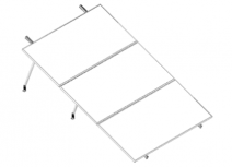 Aluminext Juego de Montaje para Panel Solar NXT-SMH3-1303, Aluminio