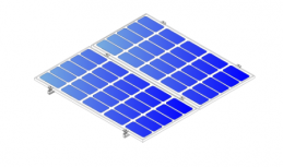 Aluminext Juego de Montaje para Panel Solar NXT-SM2P-1135-R, hasta 1135mm