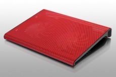 Aluratek Base Enfriadora ACP01FR para Laptop 17", 2 Ventiladores, Rojo
