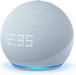 ﻿Amazon Echo Dot Asistente de Voz 5ta Generación con Reloj, Inalámbrico, WiFi, Bluetooth, Azul