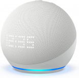 Amazon Echo Dot Asistente de Voz 5ta Generación con Reloj, Inalámbrico, WiFi, Bluetooth, Blanco