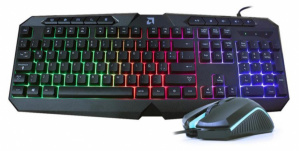 Kit de Teclado y Mouse AMD Royal ULTREX, Alámbrico, USB, Negro (Español)