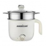 American Olla Eléctrica 9211, Antiadherente, 1.4 Litros, Acero Inoxidable