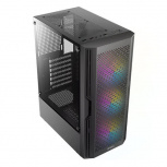 Gabinete Antec AX20, Midi-Tower, ATX/Micro-ATX/Mini-ITX, USB 2.0/3.0, sin Fuente, 4 Ventiladores Instalados, Negro - Imagen adicional 2