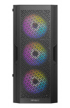 Gabinete Antec AX20 Elite con Ventana RGB, Midi-Tower, ATX/Micro-ATX/ITX, USB 3.0/2.0, sin Fuente, 4 Ventiladores RGB Instalados, Negro image