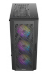 Gabinete Antec AX20 Elite con Ventana RGB, Midi-Tower, ATX/Micro-ATX/ITX, USB 3.0/2.0, sin Fuente, 4 Ventiladores RGB Instalados, Negro image